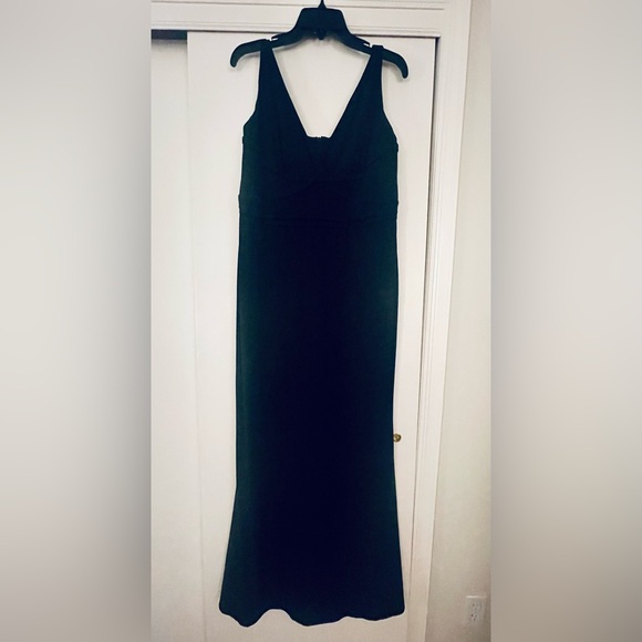 Laundry By Shelli Segal Elegant Long Black Dress - Picture 1 of 5